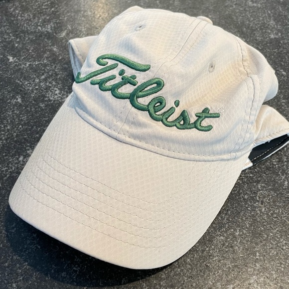 Titleist Green Cream Dry Fit Logo Golf Hat